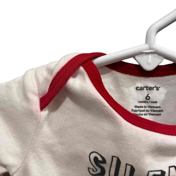 Carter’s “Silent Night Yeah Right” Long Sleeve One Piece 6 Months - Picture 5 of 5